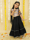 Black Printed Traditional Lehnga Choli