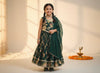 Dark Green Diwali Lehnga Choli