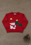 Girls Red Christmas Sweater