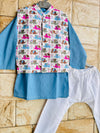 Blue Elephant 3PC kurta set