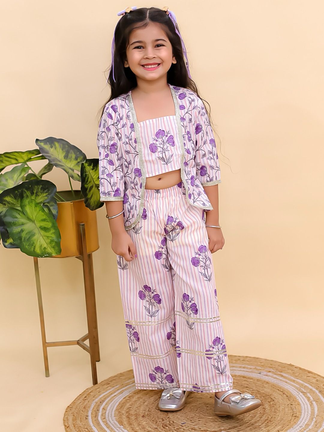 IndowesternWhitePurple