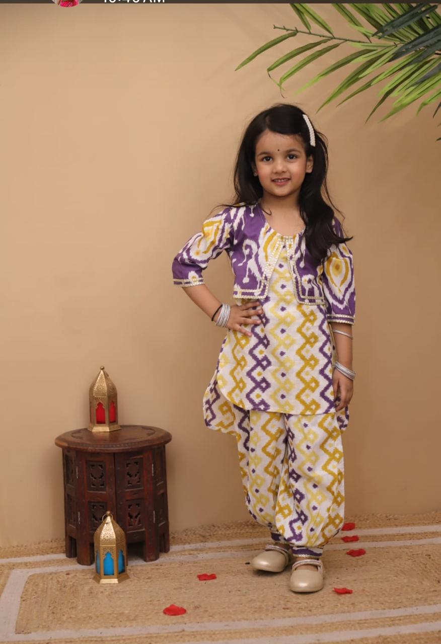 IndowesternPurpleWhiteAfghaniSalwar