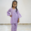 Solid Lavendar Kurta Plazo Coord Set