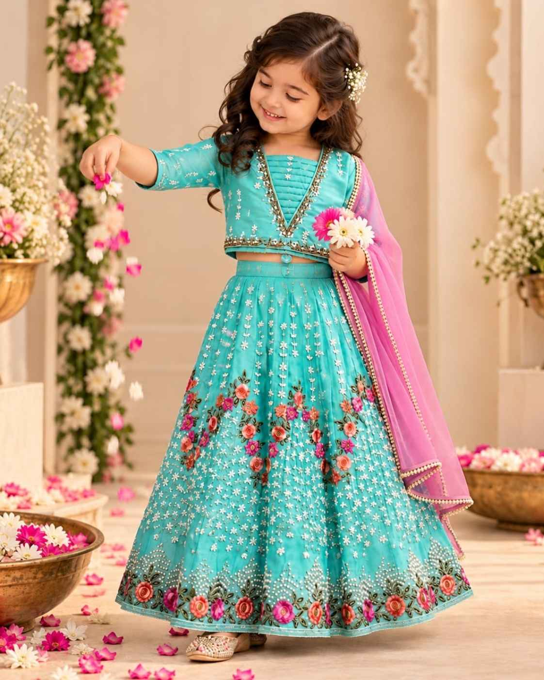 Parindey’s Firoza Gul Lehnga Choli