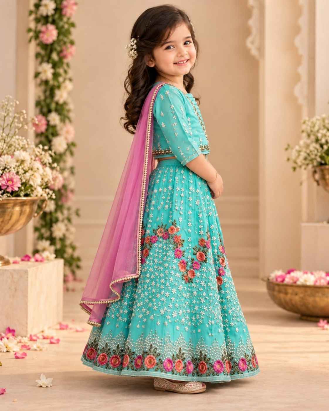 Parindey’s Firoza Gul Lehnga Choli