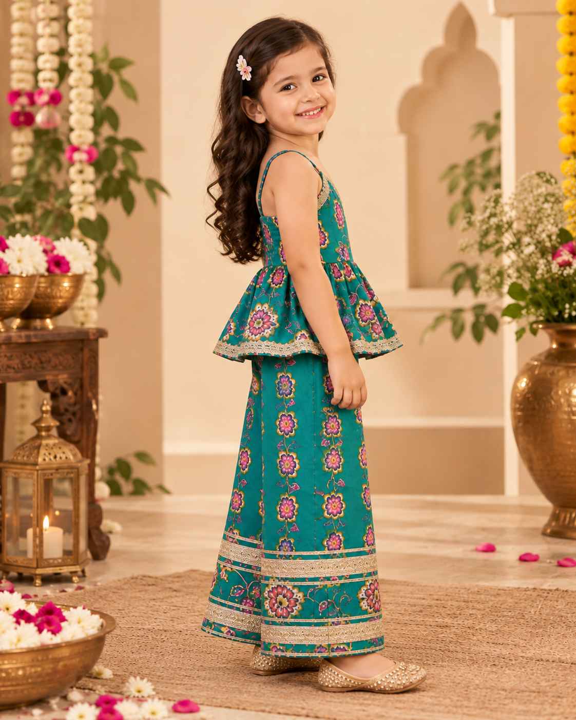 Festive season Peplum-Plazo set