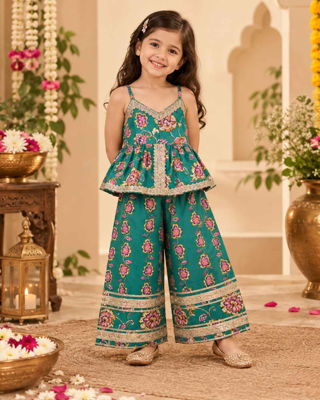 Festive season Peplum-Plazo set