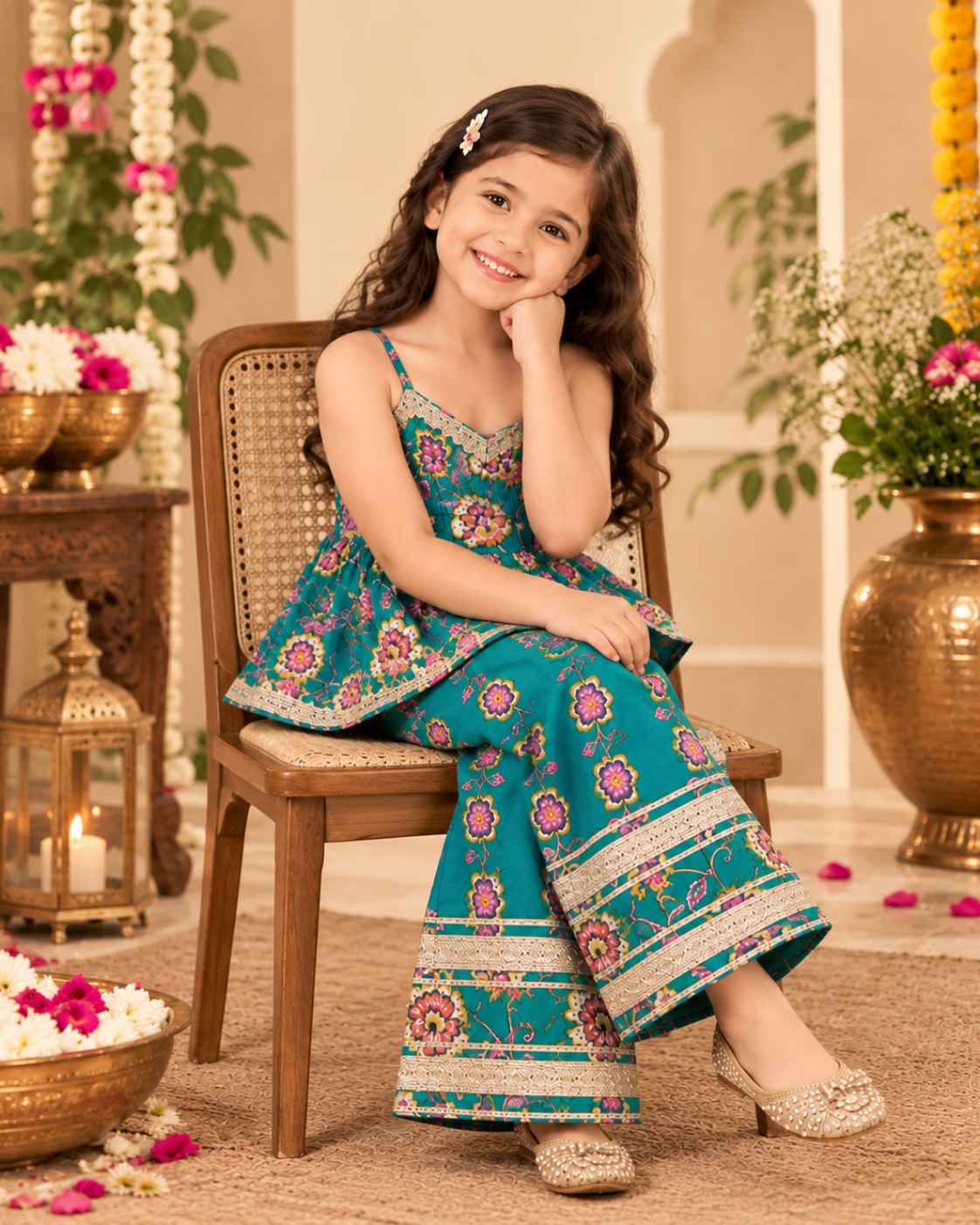 Festive season Peplum-Plazo set