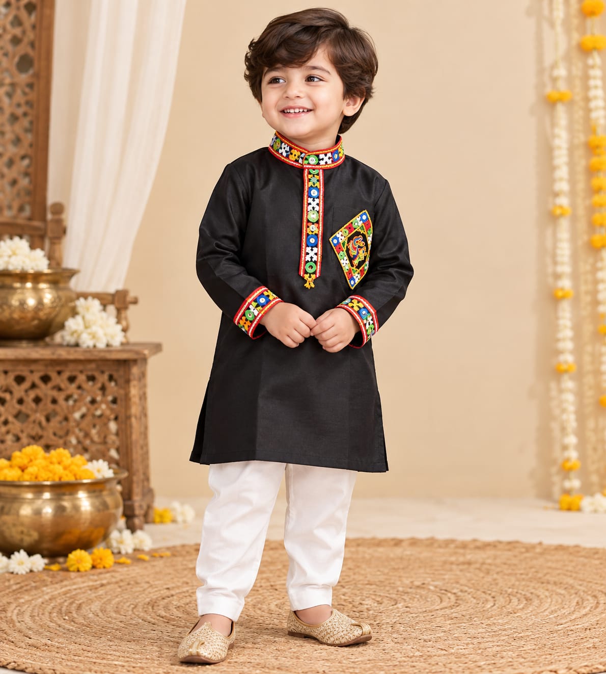 Parindey's Black Navratri Kurta