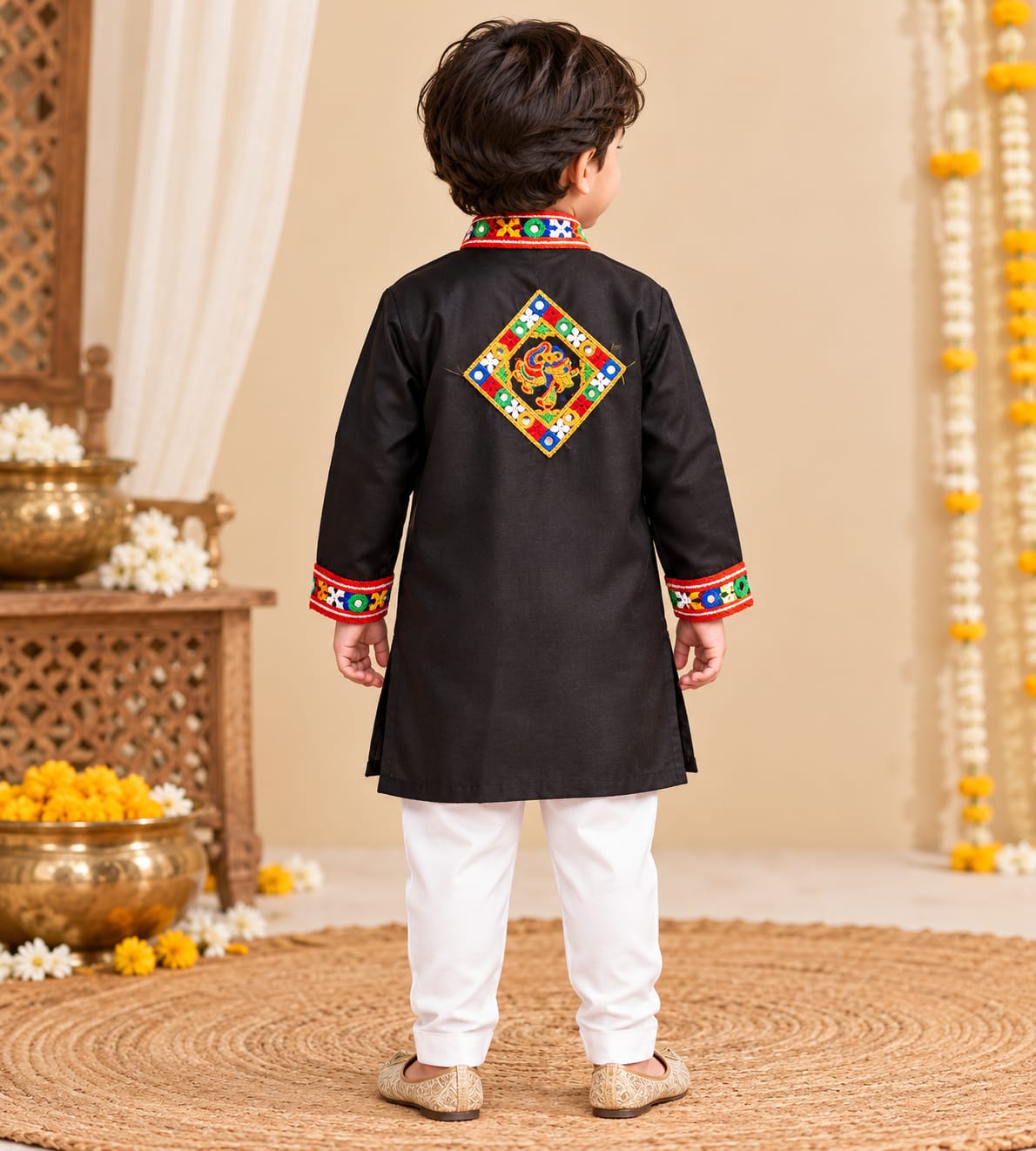 Parindey's Black Navratri Kurta
