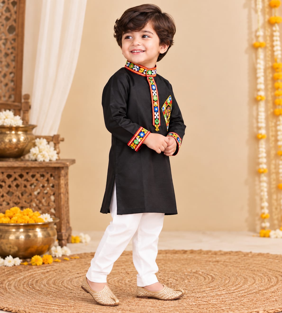 Parindey's Black Navratri Kurta