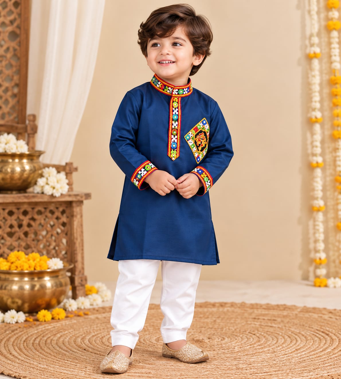 Parindey's Blue Navratri Kurta