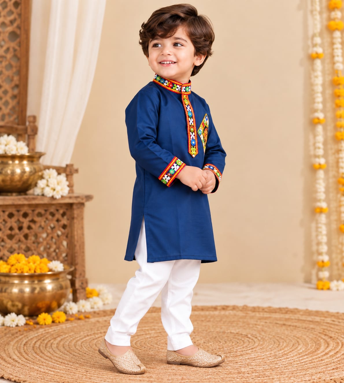Parindey's Blue Navratri Kurta