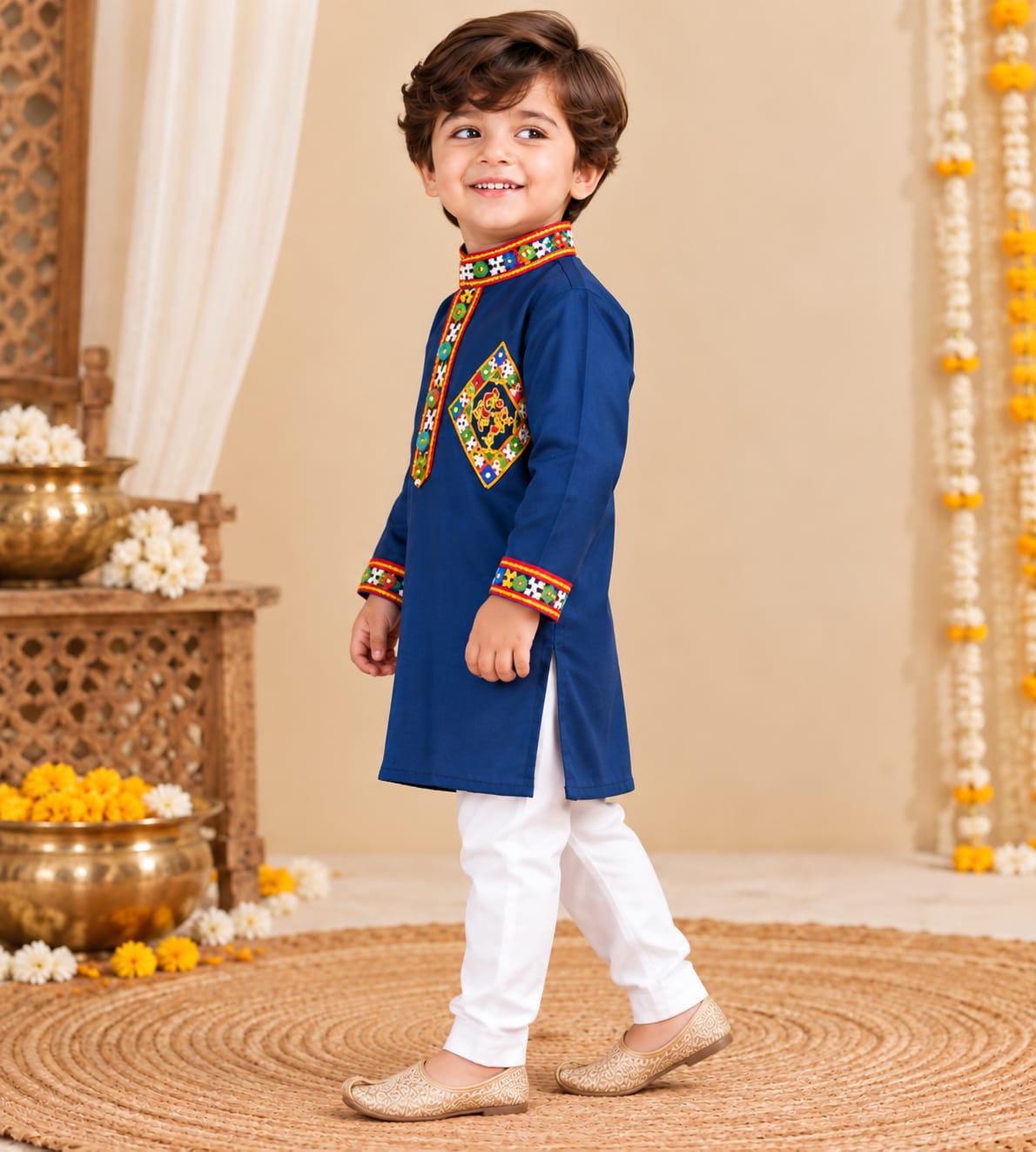 Parindey's Blue Navratri Kurta