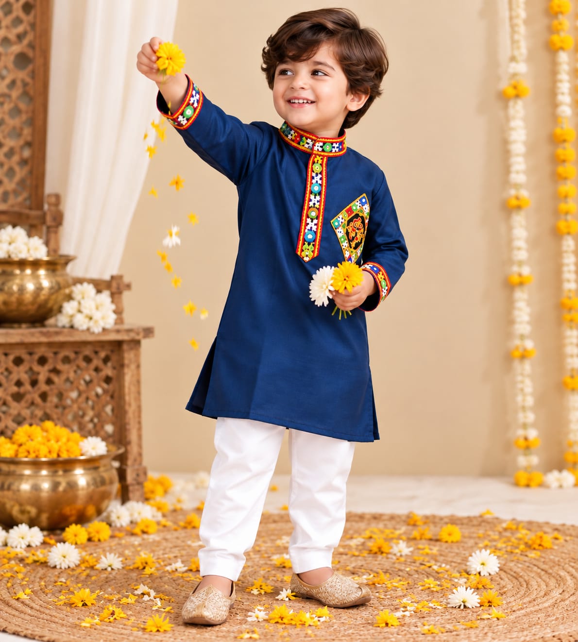 Parindey's Blue Navratri Kurta