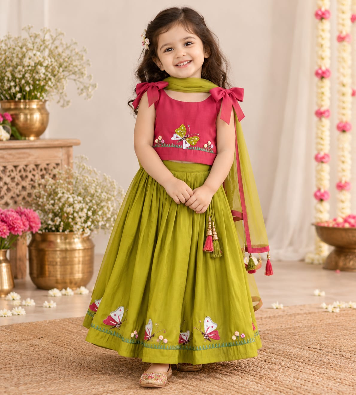 Banarasi Silk Premium Girls Lehnga