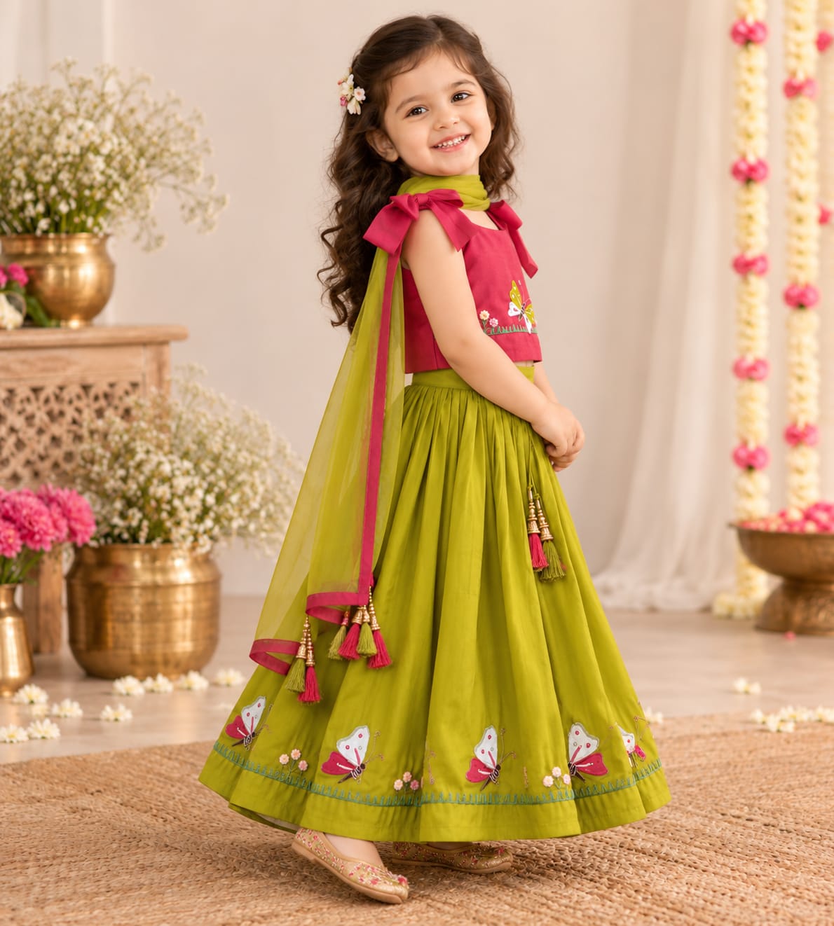 Banarasi Silk Premium Girls Lehnga
