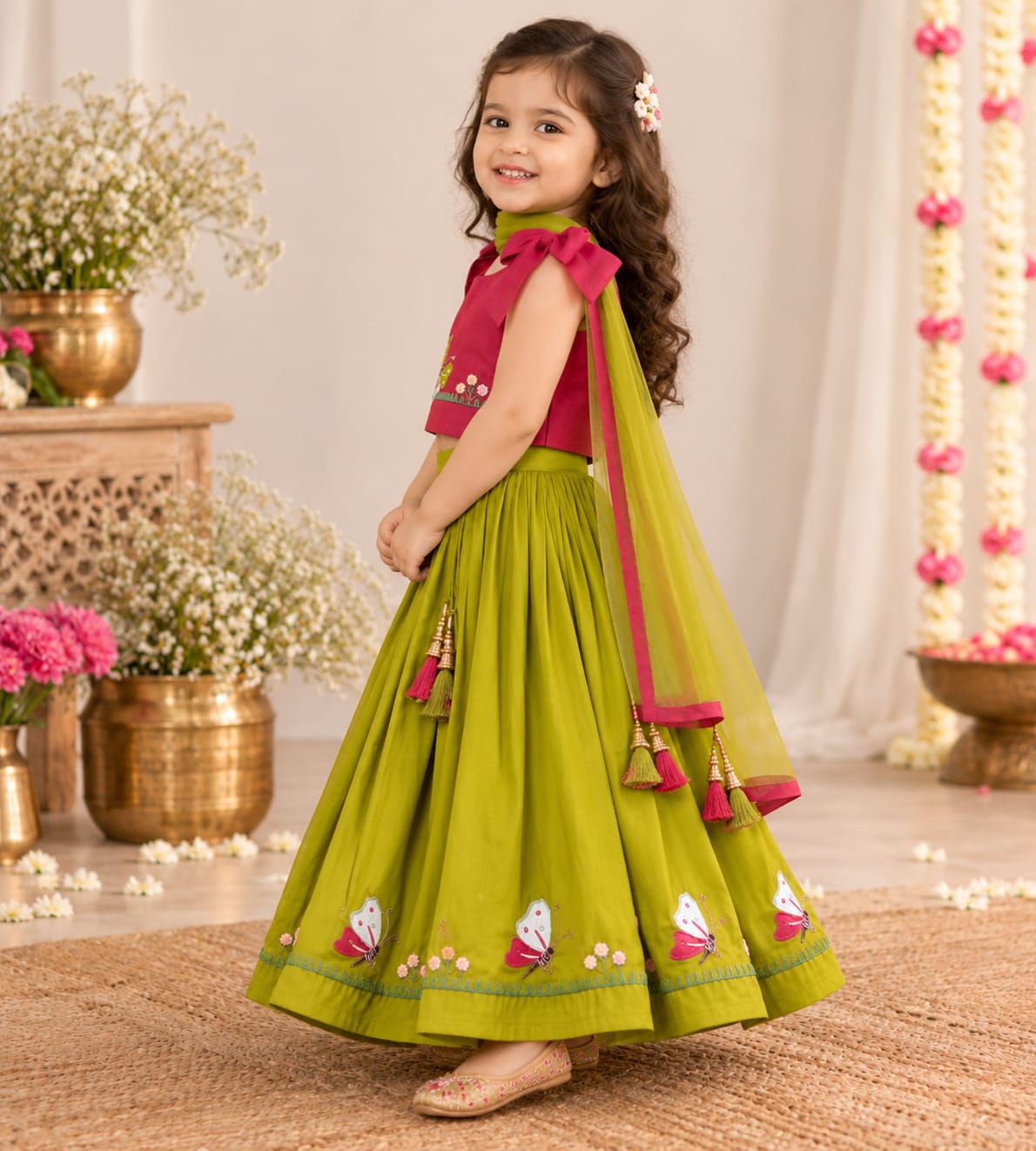 Banarasi Silk Premium Girls Lehnga
