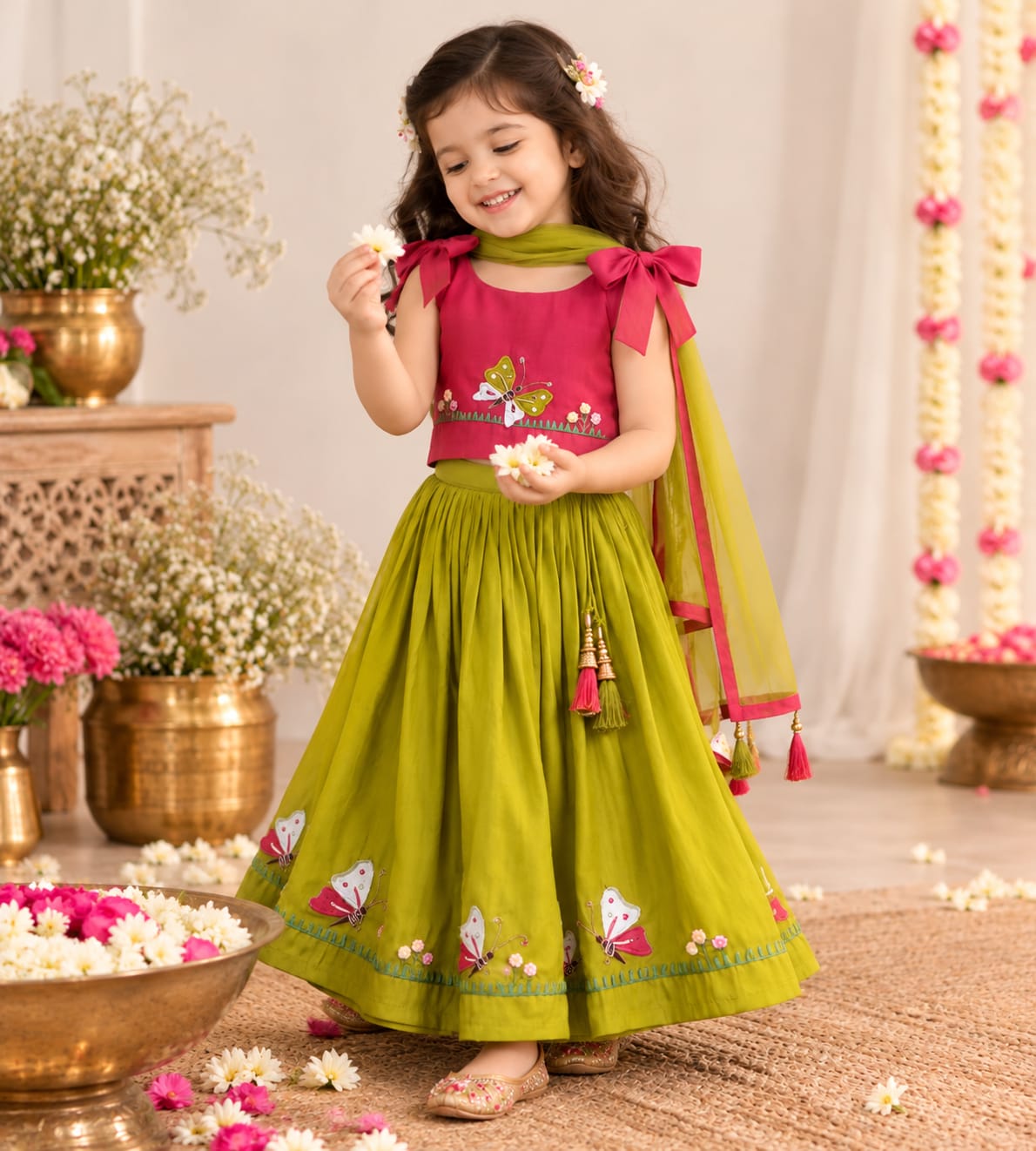 Banarasi Silk Premium Girls Lehnga