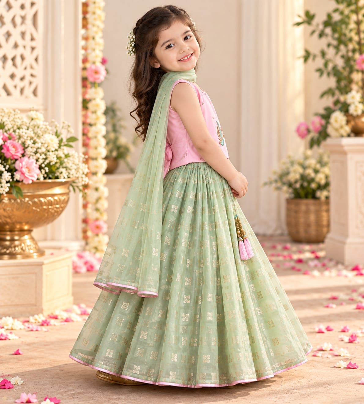 Banarasi Silk Premium Girls Lehnga