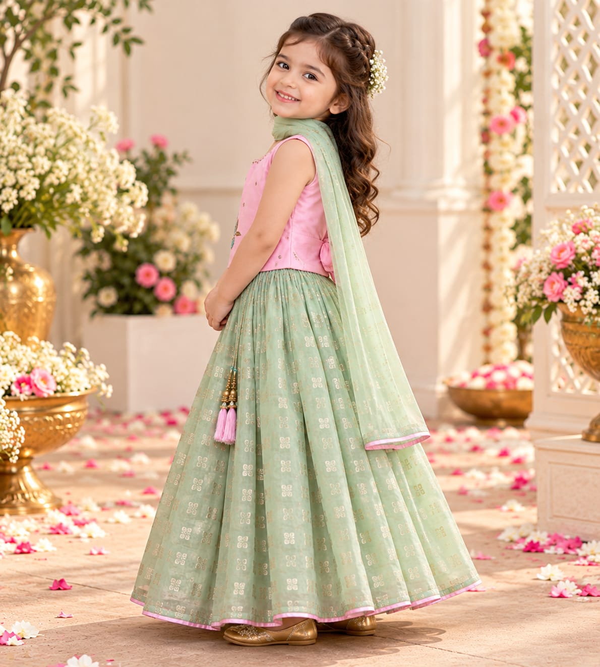 Banarasi Silk Premium Girls Lehnga