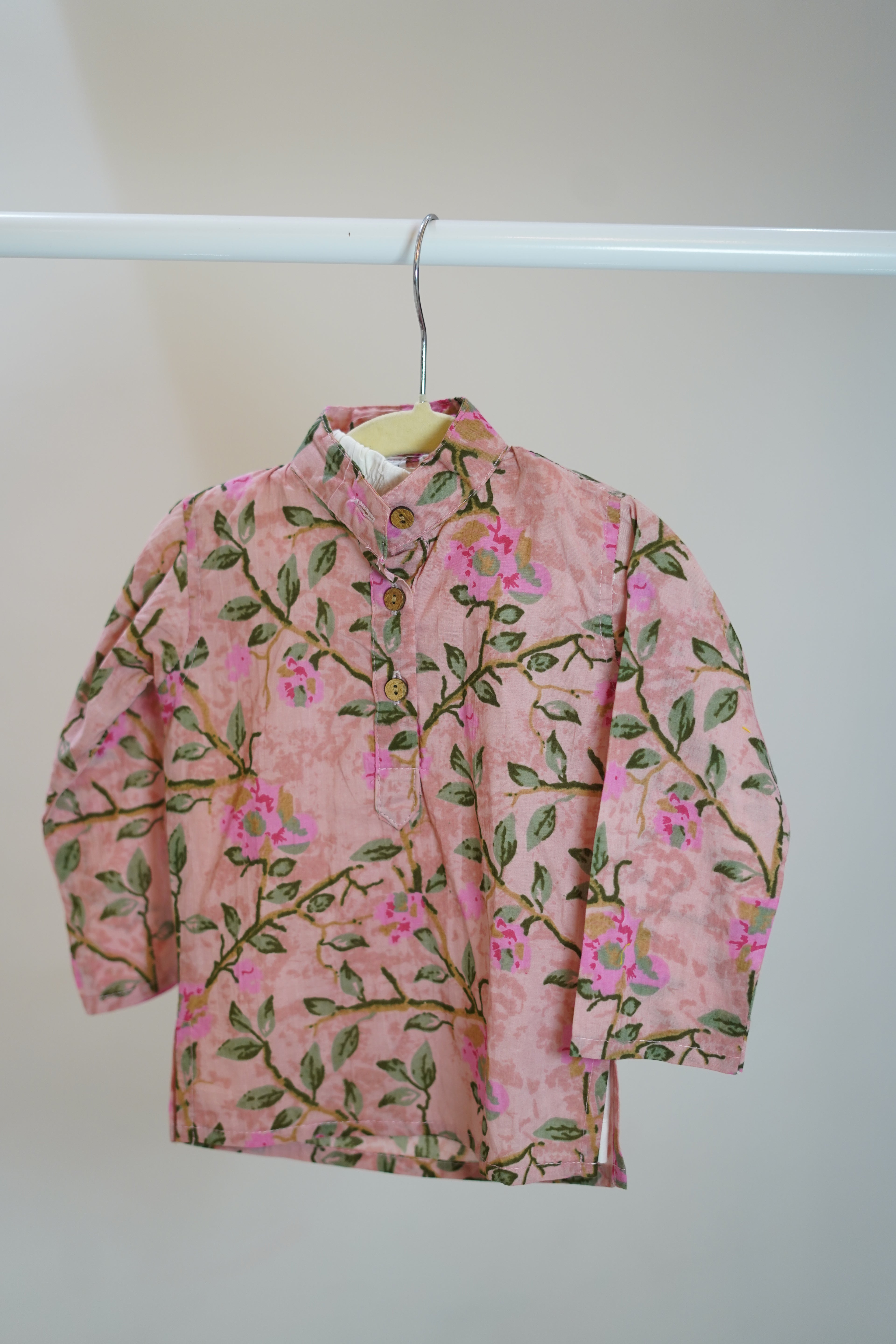 Nude Pink Kurta Set Sibling