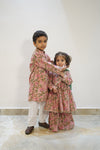 Nude Pink Kurta Set Sibling