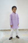 Solid Lavendar Kurta Set
