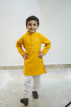 Solid Mustard Kurta Set
