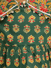 Green Diwali Indo Western Short Kurti Plazo
